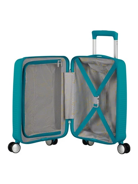 TROLLEY CABINA SOUNDBOX MINI SPIN 47/16 UNISEX BAMBINO ACQUA BLUE