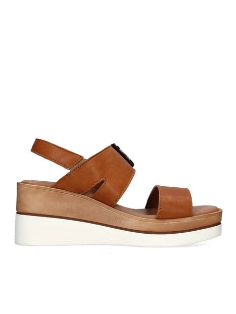 SANDALI CON ZEPPA TS71184 DONNA CUOIO