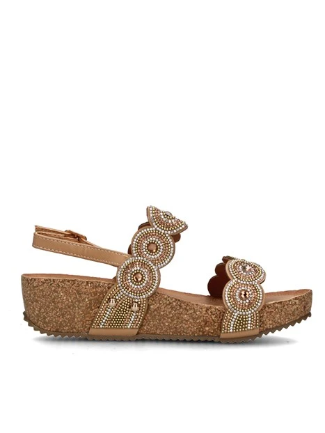SANDLAI CON ZEPPA CI1004 DONNA BEIGE