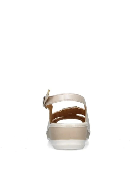 SANDALI CON ZEPPA IO12135C DONNA BEIGE
