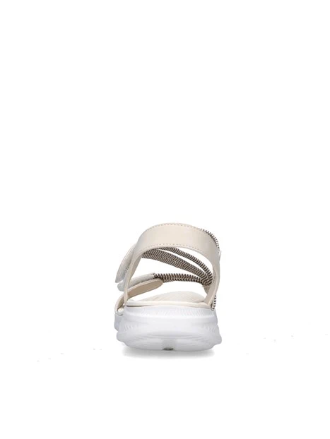 SANDALI CON ZEPPA MCS101 DONNA BEIGE