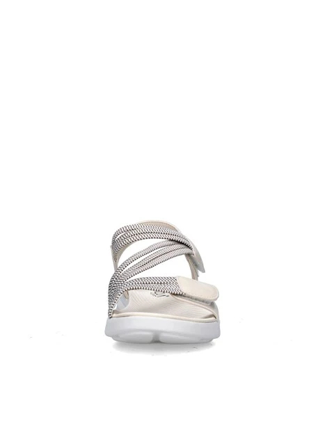 SANDALI CON ZEPPA MCS101 DONNA BEIGE