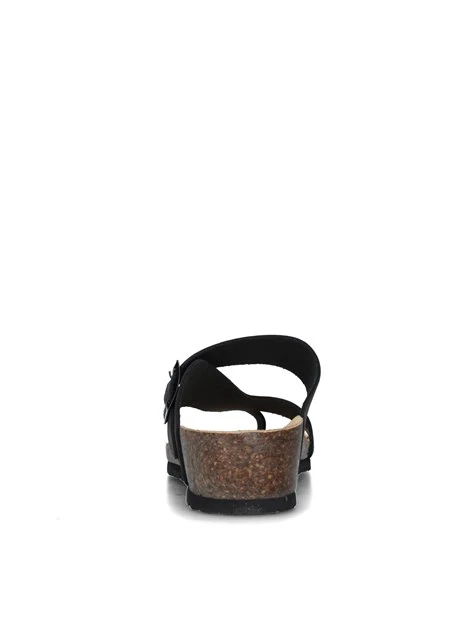 SANDALI CON ZEPPA 12A2423 DONNA NERO