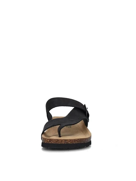 SANDALI CON ZEPPA 12A2423 DONNA NERO