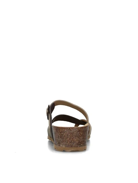 SANDALI CON ZEPPA 12A456 DONNA VERDE
