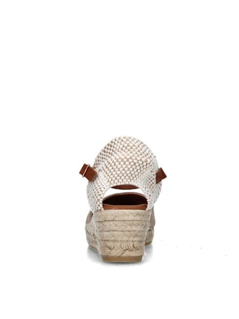 SANDALI CON ZEPPA 1757 ESPADRILLAS DONNA BEIGE