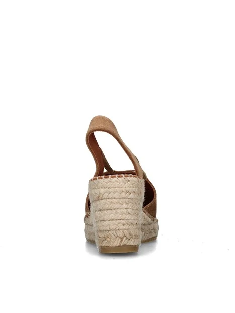 SANDALI CON ZEPPA 1824 ESPADRILLAS DONNA CUOIO