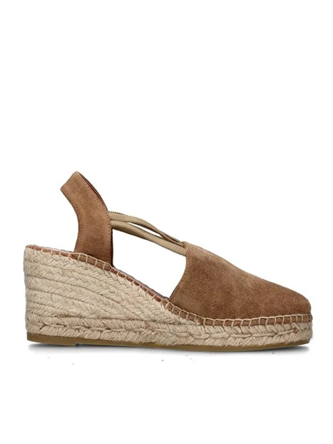 SANDALI CON ZEPPA 1824 ESPADRILLAS DONNA CUOIO