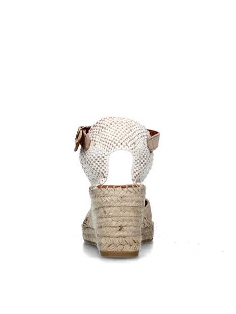 SANDALI CON ZEPPA 1743 ESPADRILLAS DONNA BEIGE