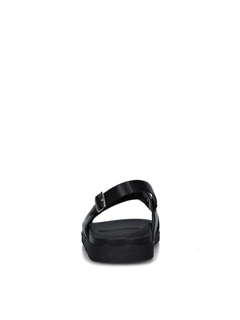 SANDALI CON ZEPPA SW025106 DONNA NERO