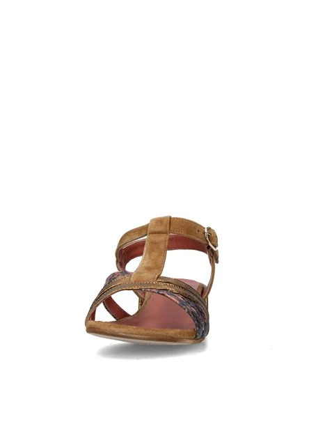SANDALI TACCO BASSO 113M DONNA BRONZO