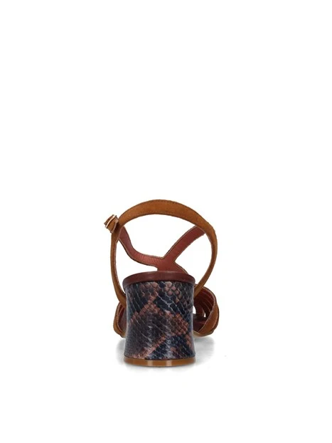 SANDALI TACCO ALTO 9711 DONNA CUOIO