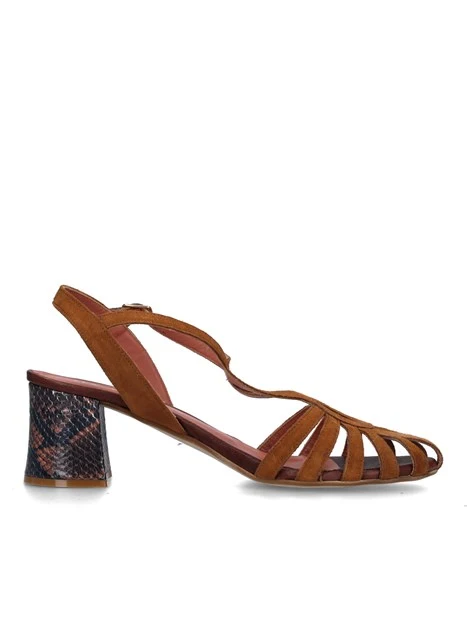 SANDALI TACCO ALTO 9711 DONNA CUOIO