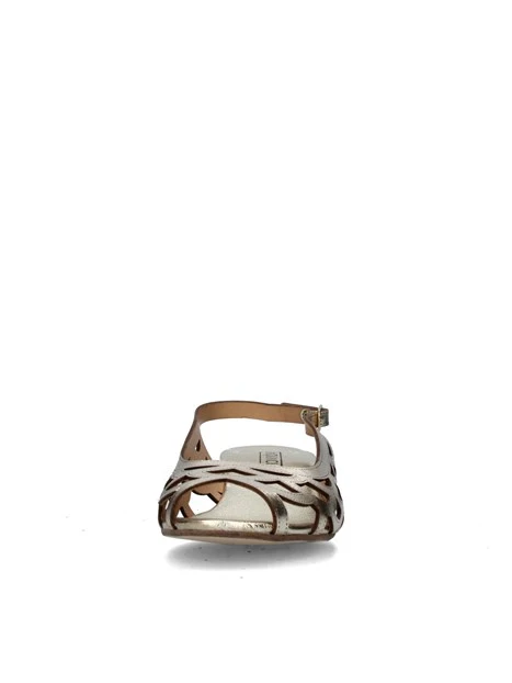 SANDALI TACCO BASSO V-TORONTO DONNA ORO