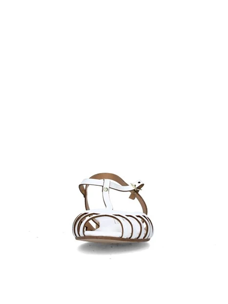SANDALI TACCO BASSO V-STROMBOLI DONNA BIANCO