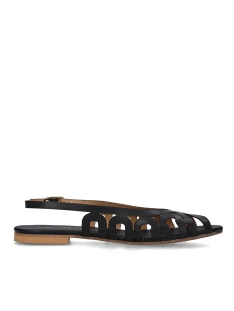 SANDALI TACCO BASSO V-VIETRI DONNA NERO