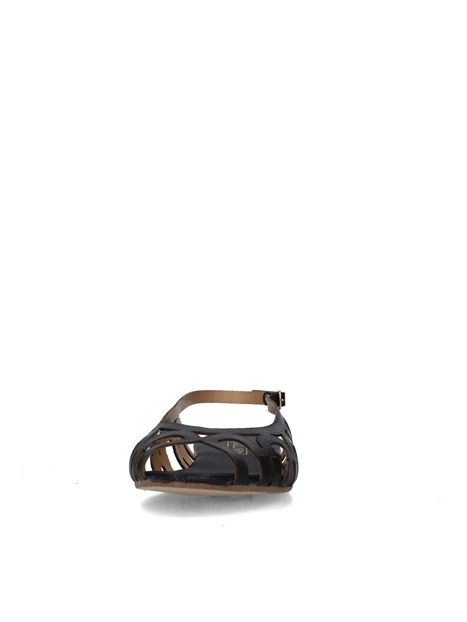 SANDALI TACCO BASSO V-VIETRI DONNA NERO