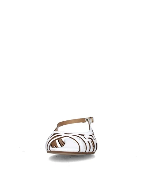 SANDALI TACCO BASSO V-VIETRI DONNA BIANCO