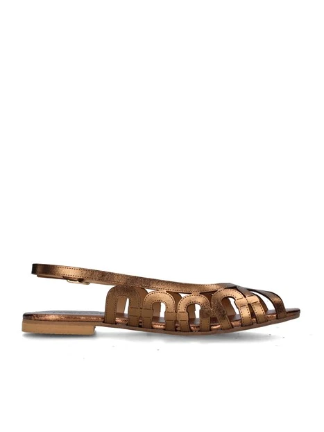 SANDALI TACCO BASSO V-VIETRI DONNA BRONZO