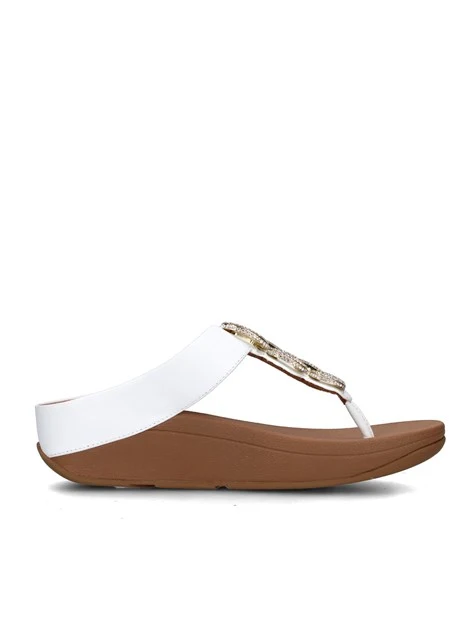 SANDALI CON ZEPPA HX2-194 DONNA BIANCO