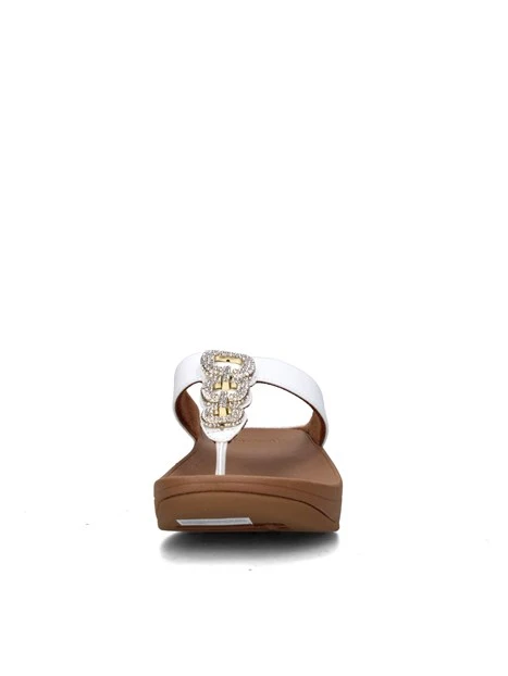 SANDALI CON ZEPPA HX2-194 DONNA BIANCO