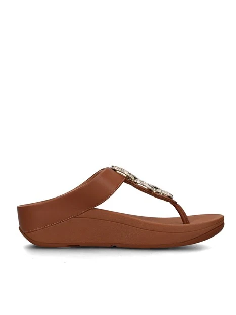 SANDALI CON ZEPPA HX2-C15 DONNA CUOIO