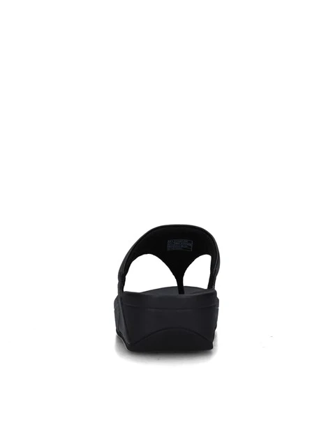 SANDALI CON ZEPPA I88-001 DONNA NERO