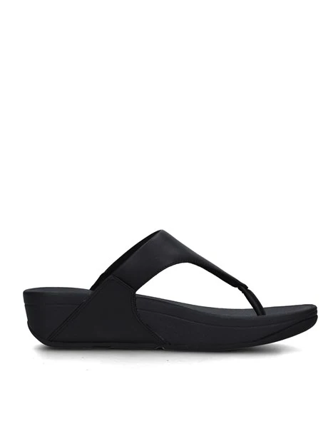 SANDALI CON ZEPPA I88-001 DONNA NERO