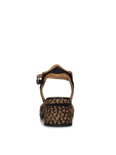 SANDALI TACCO ALTO DANE DONNA NERO CUOIO