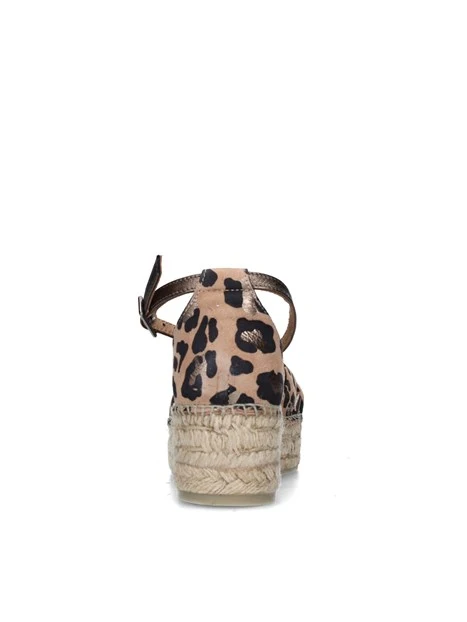 SANDALI CON LA ZEPPA TORGOS ESPADRILLAS DONNA BEIGE