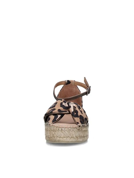 SANDALI CON LA ZEPPA TORGOS ESPADRILLAS DONNA BEIGE