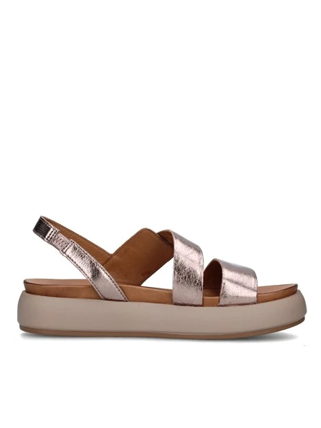 SANDALI CON ZEPPA A96047 DONNA BRONZO