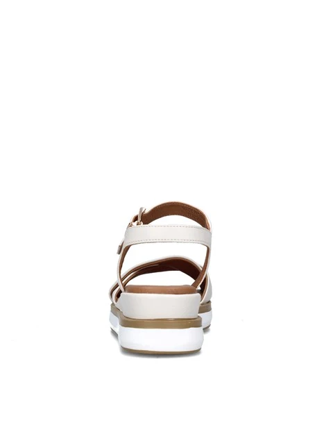 SANDALI CON ZEPPA 113017 DONNA BEIGE