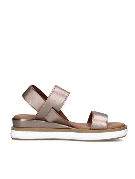 SANDALI CON ZEPPA 113013 DONNA BRONZO