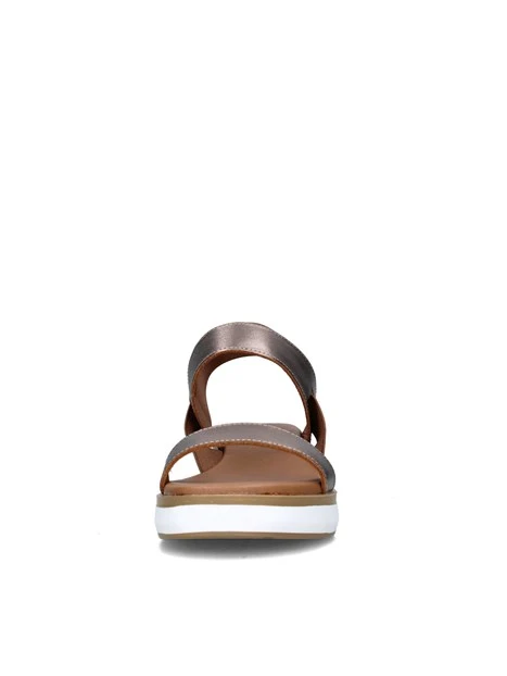 SANDALI CON ZEPPA 113013 DONNA BRONZO