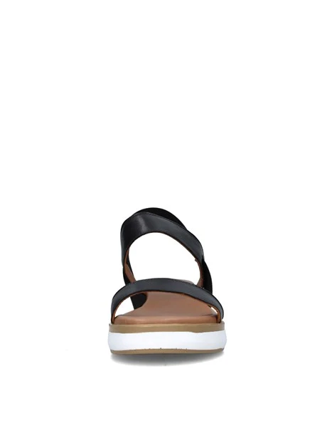 SANDALI CON ZEPPA 113013 DONNA NERO