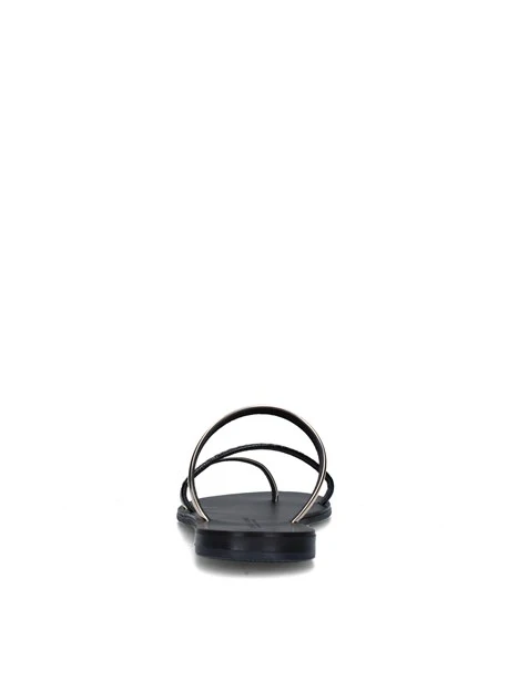 SANDALI TACCO BASSO 27-T DONNA NERO