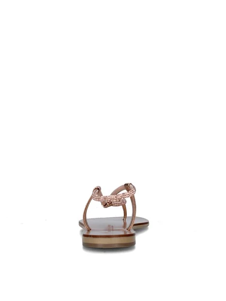 SANDALI TACCO BASSO 53-TCM DONNA BEIGE