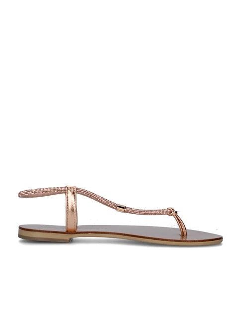 SANDALI TACCO BASSO 53-TCM DONNA BEIGE