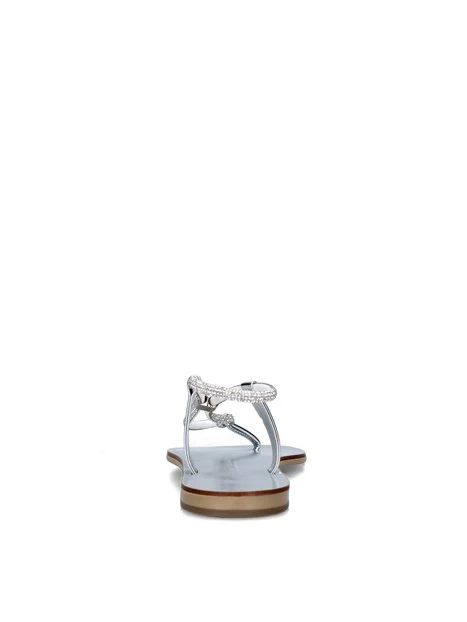 SANDALI TACCO BASSO 53-TCM DONNA ARGENTO