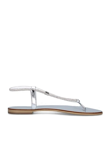 SANDALI TACCO BASSO 53-TCM DONNA ARGENTO