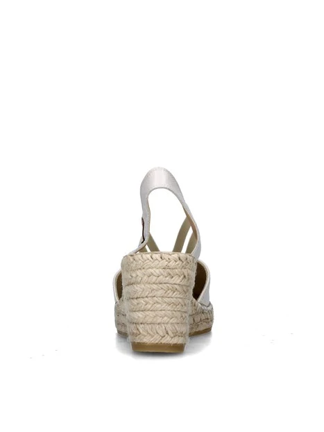 SANDALI CON ZEPPA 05500 ESPADRILLAS DONNA BEIGE