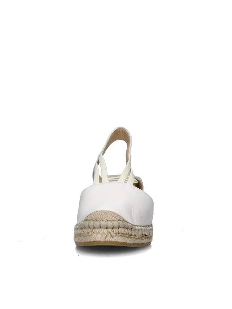 SANDALI CON ZEPPA 05500 ESPADRILLAS DONNA BEIGE