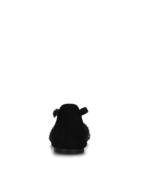 SANDALI TACCO BASSO T-230-W DONNA NERO