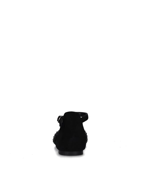 SANDALI BASSI T-230 BAMBINA NERO