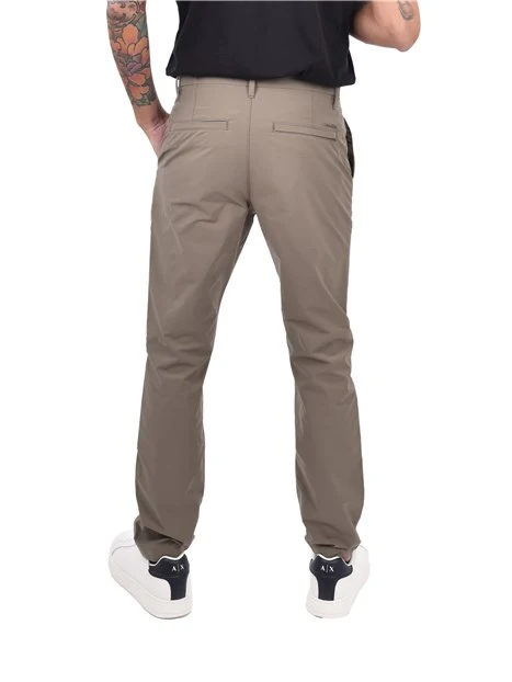 PANTALONI SLIM CHIUSURA FRONTALE CON ZIP UOMO BEIGE