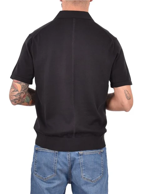 PANTALONI SLIM CHIUSURA FRONTALE CON ZIP UOMO NERO