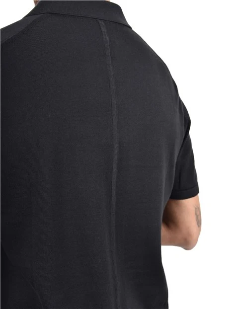 PANTALONI SLIM CHIUSURA FRONTALE CON ZIP UOMO NERO