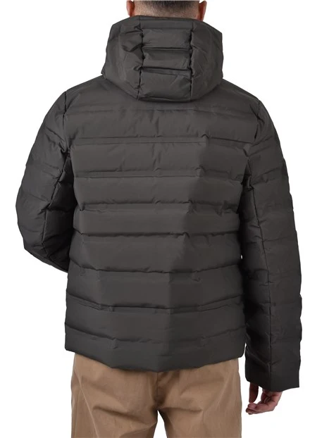 PIUMINO CORTO REGOLABILE CON CAPPUCCIO UOMO BLU