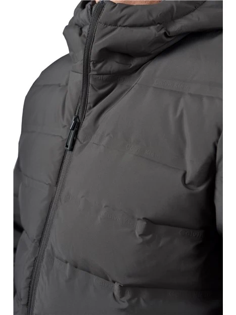 PIUMINO CORTO REGOLABILE CON CAPPUCCIO UOMO BLU